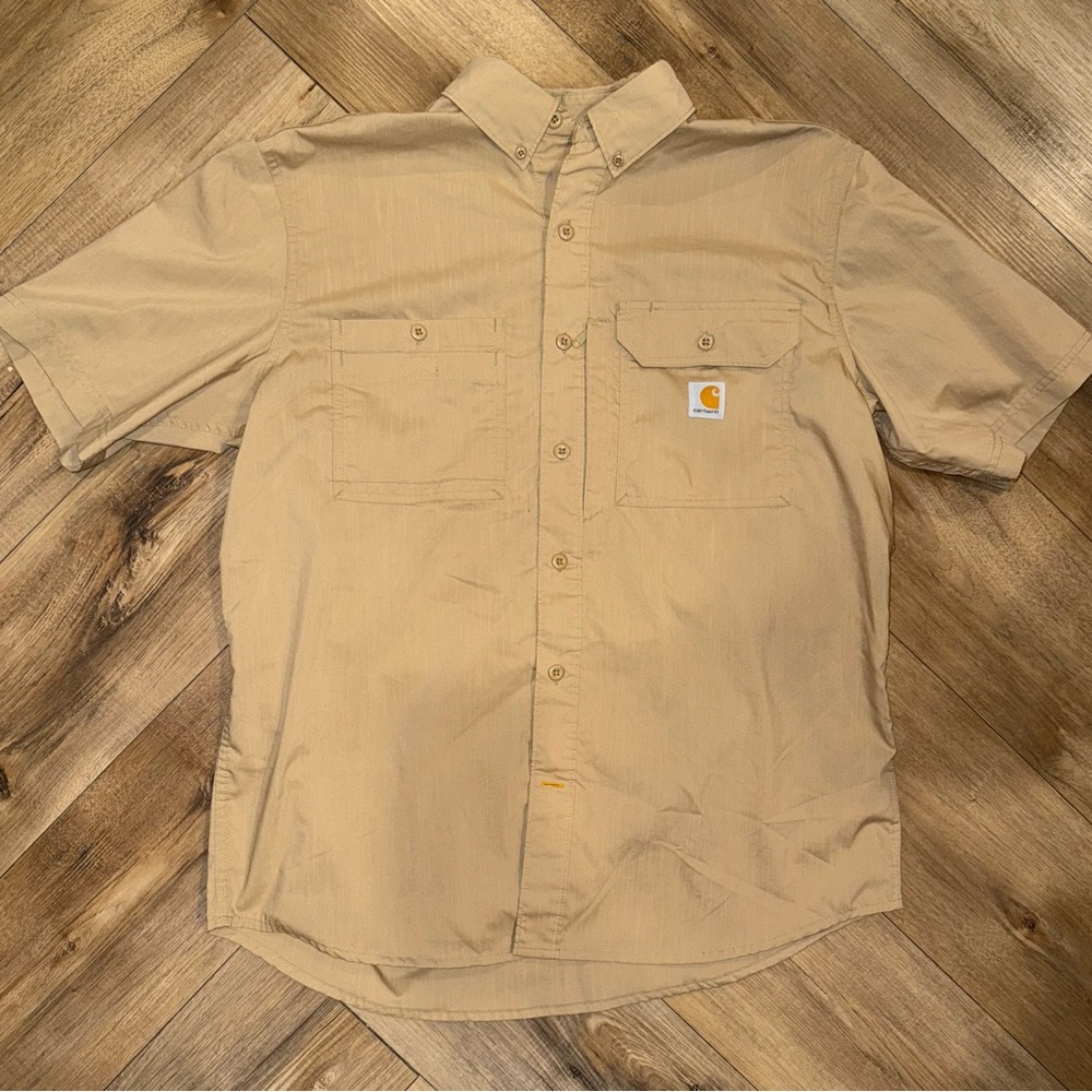 Carhartt Men's Tan Short Sleeve Shirt